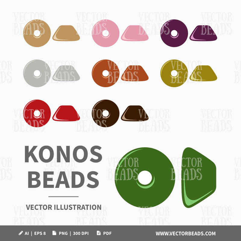 Konos beads Par Puca Konos beads illustration