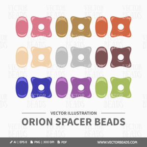Orion star beads vector cliparts