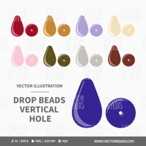 Drop beads vertical hole illustration
