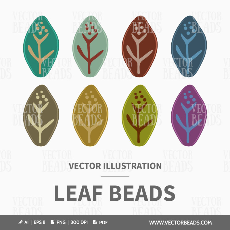 Czech leaf beads Czech leaf beads clipart