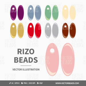 Rizo beads vector images