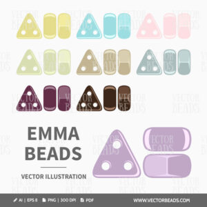 Emma multi-hole vector beads