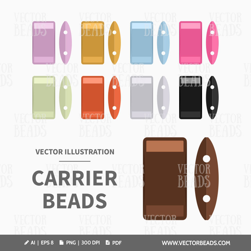 Carrier 2hole beads