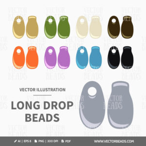 Miyuki long drops vector artwork